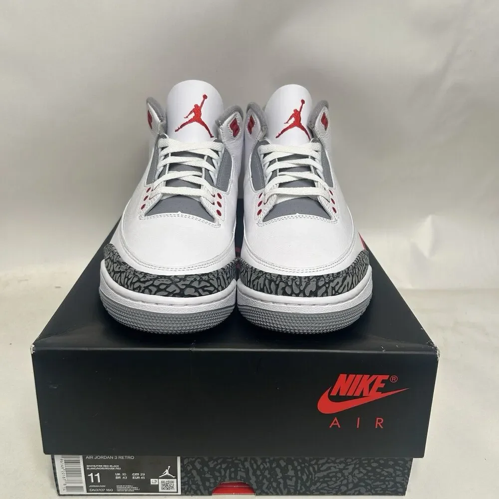 Nike Shoes Air Jordan 3 Retro OG “Fire Red” 2024
